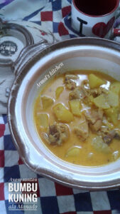 Resep Ayam Santan Bumbu Kuning ala Manado